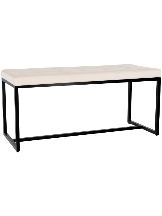 Banco Barci B Terciopelo, crema