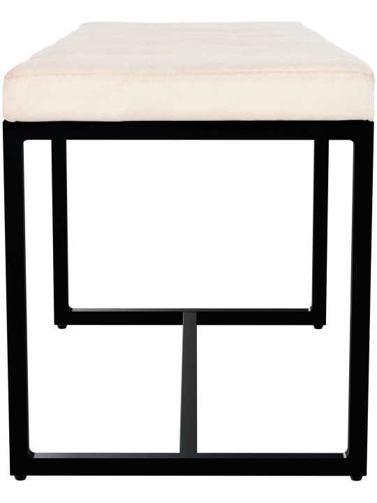 Banco Barci B Terciopelo, crema