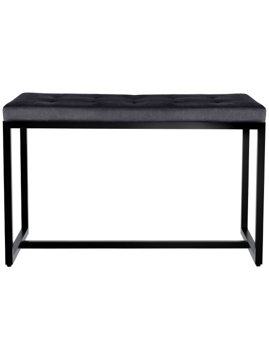 Banco Barci B Terciopelo, negro