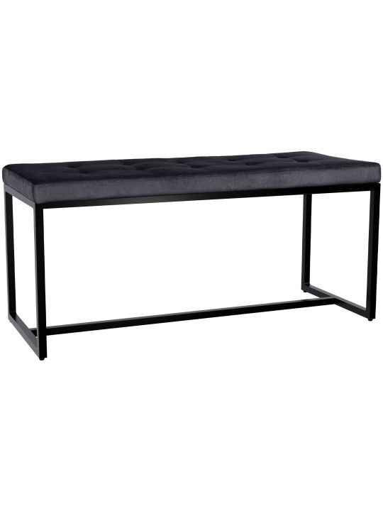 Banco Barci B Terciopelo, negro