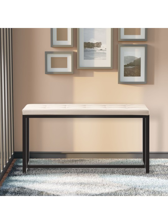 Banco Barci B símil piel, crema Banco Barci B símil piel, crema