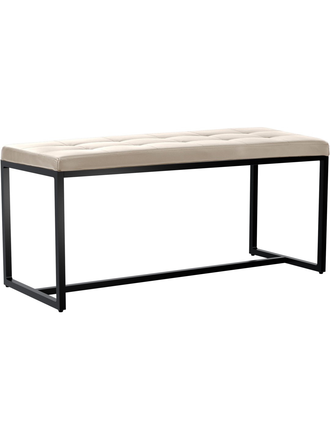 Banco Barci B símil piel, crema