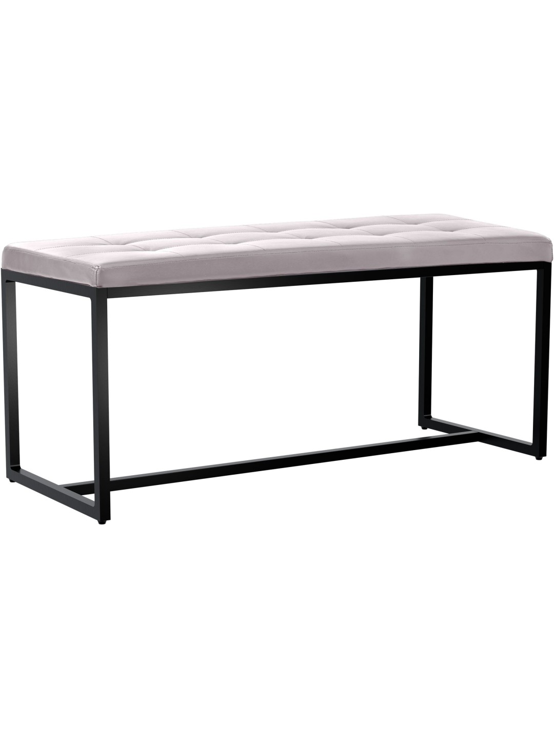 Banco Barci B símil piel, blanco