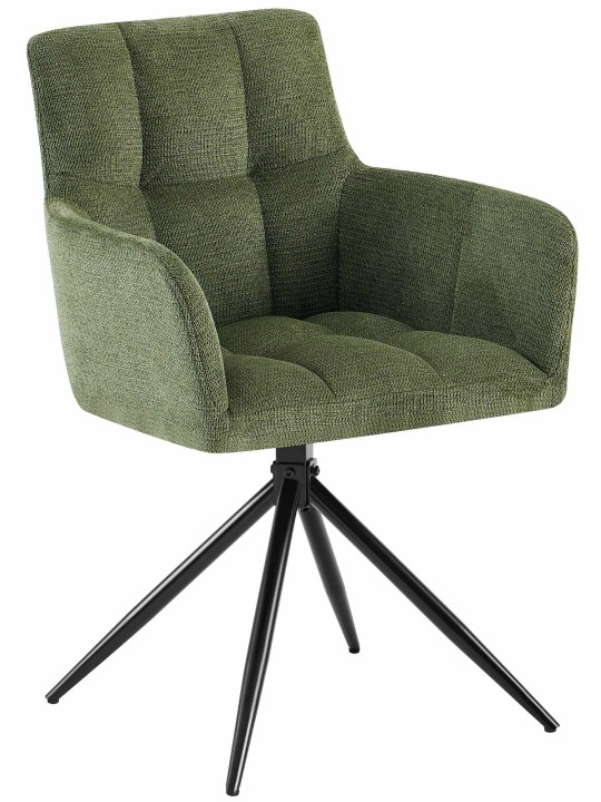 Silla de comedor Jonah tela, verde