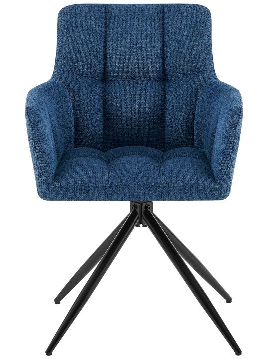 Silla de comedor Jonah tela, azul oscuro Silla de comedor Jonah tela, azul oscuro