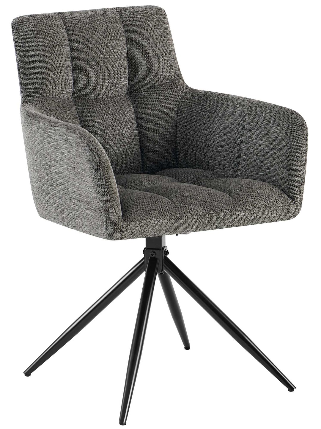 Silla de comedor Jonah tela, gris oscuro