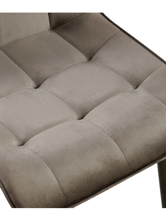 Juego de 2 sillas de comedor Gifford terciopelo, antracita Juego de 2 sillas de comedor Gifford terciopelo, antracita