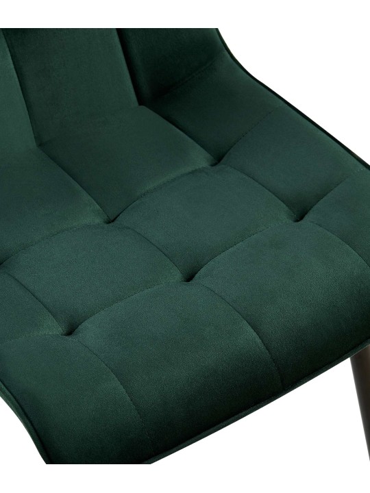 Juego de 2 sillas de comedor Gifford terciopelo, verde