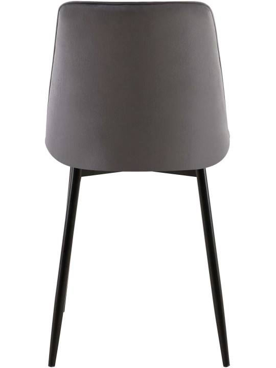 Juego de 2 sillas de comedor Gifford terciopelo, gris oscuro Juego de 2 sillas de comedor Gifford terciopelo, gris oscuro