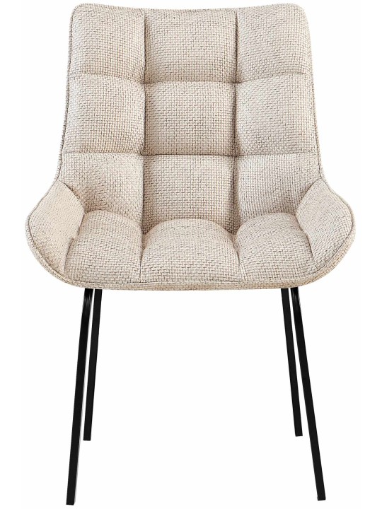 Conjunto de 2 sillas tela Saranda, marfil