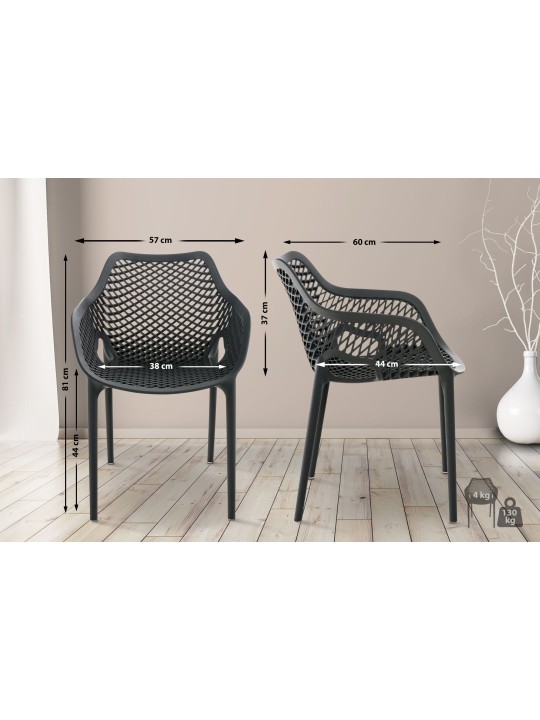 Silla Air XL, gris oscuro Silla Air XL, gris oscuro