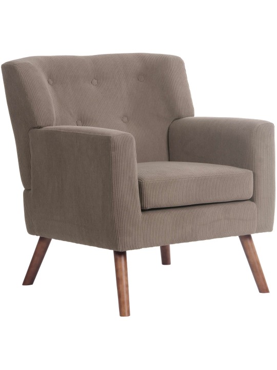 Sillón Kioni Cordón, marrón oscuro