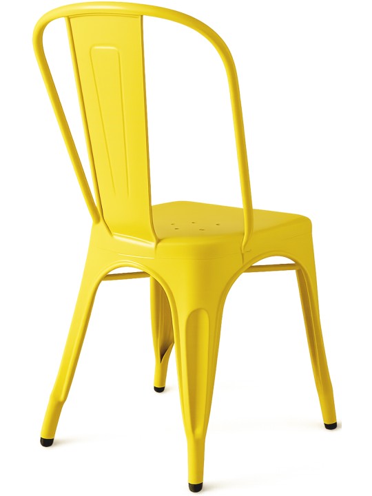 Juego de 4 sillas Benedikt, amarillo