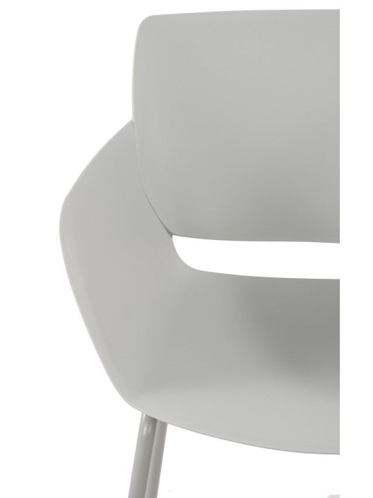 Conjunto de 2 sillas Alpena, gris claro