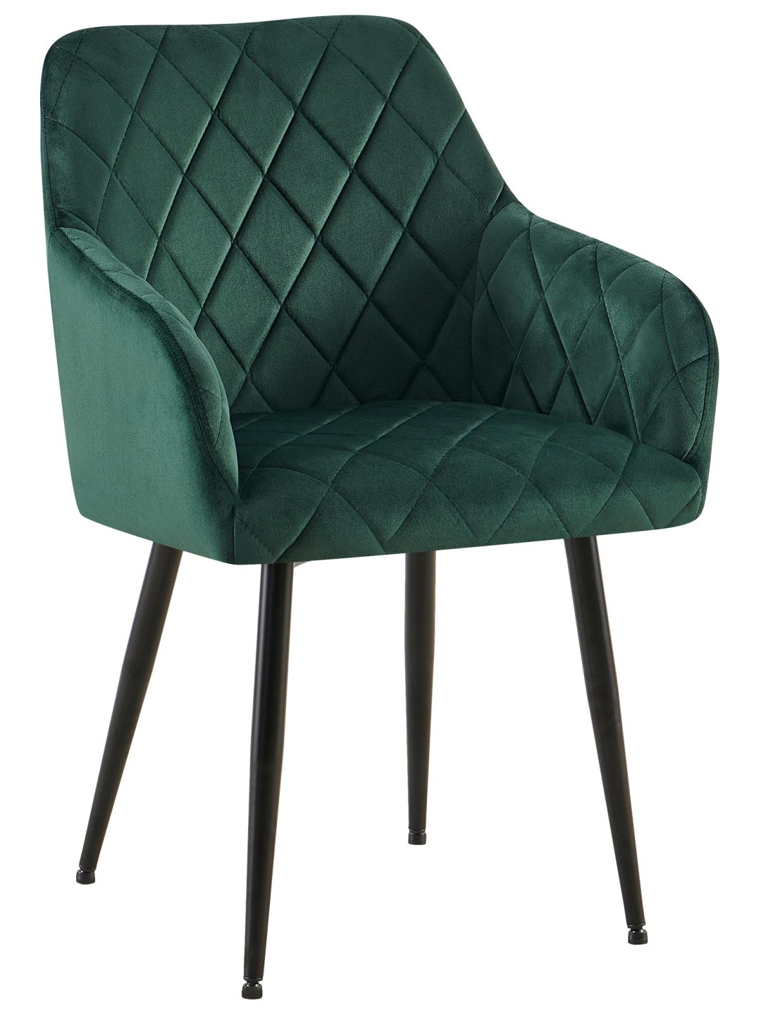 Silla de comedor Monett terciopelo B, verde