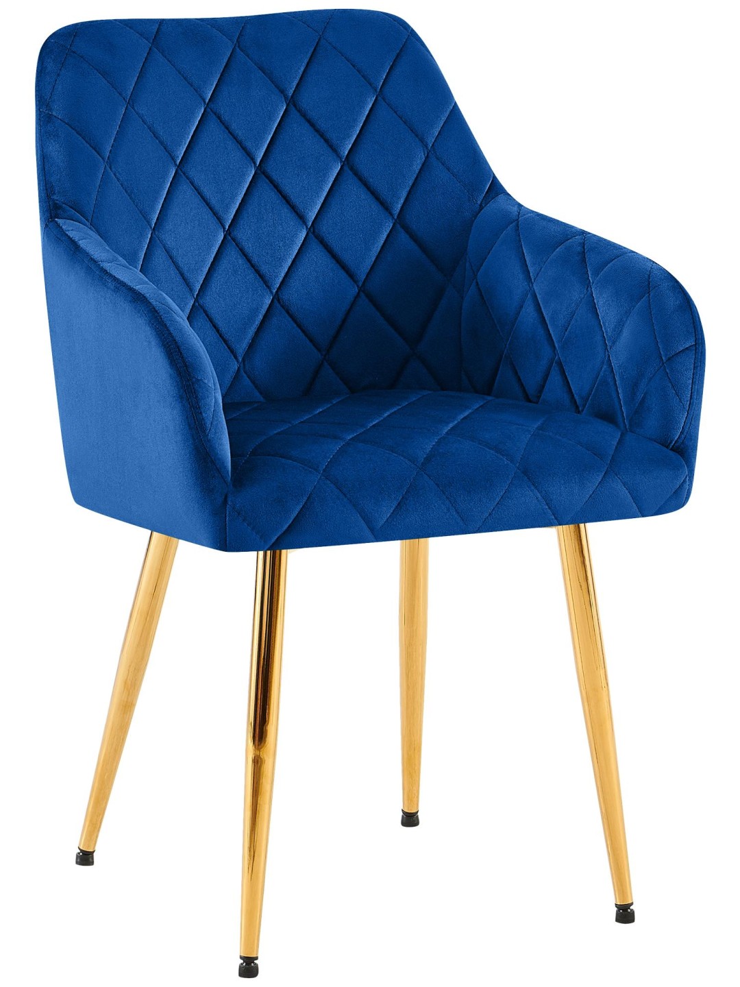 Silla de comedor Monett terciopelo G, azul oscuro