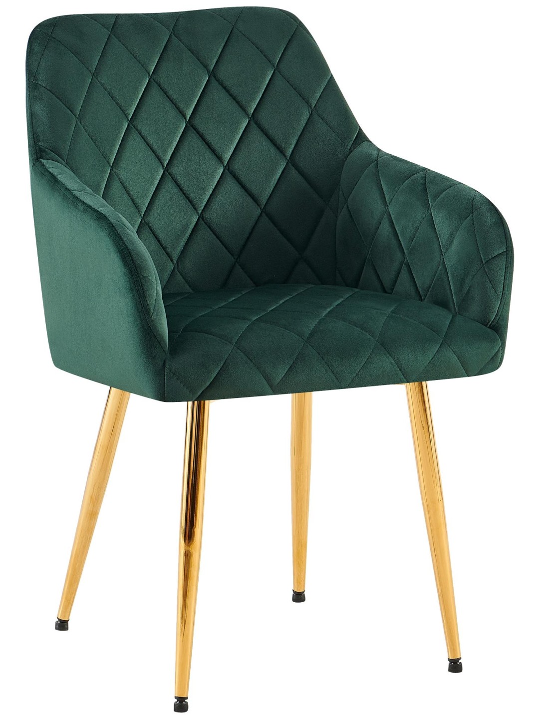 Silla de comedor Monett terciopelo G, verde