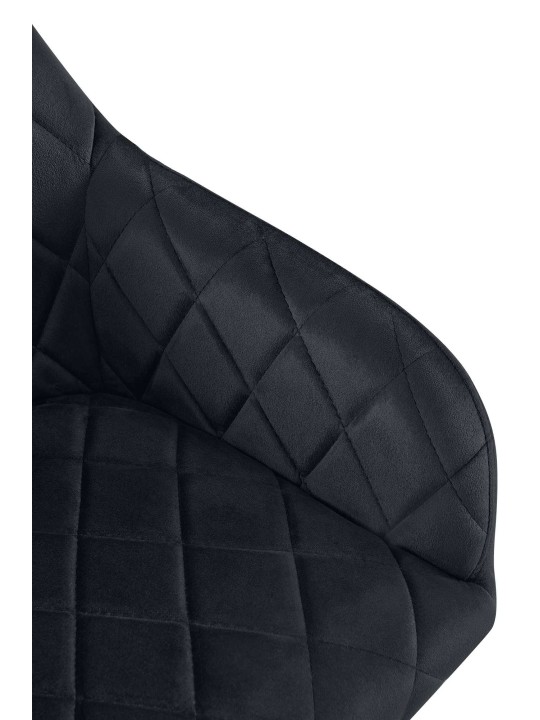 Juego de 2 sillas de comedor Monett terciopelo G, negro Juego de 2 sillas de comedor Monett terciopelo G, negro