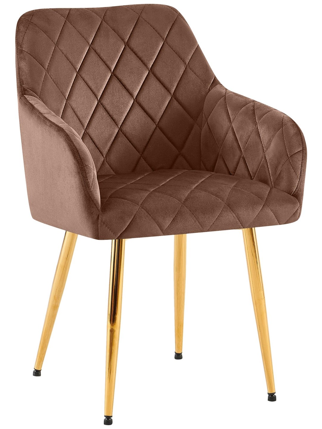 Silla de comedor Monett terciopelo G, marrón