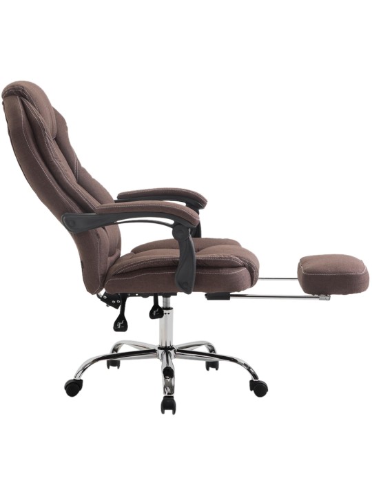 Silla de oficina Castle tela, marrón