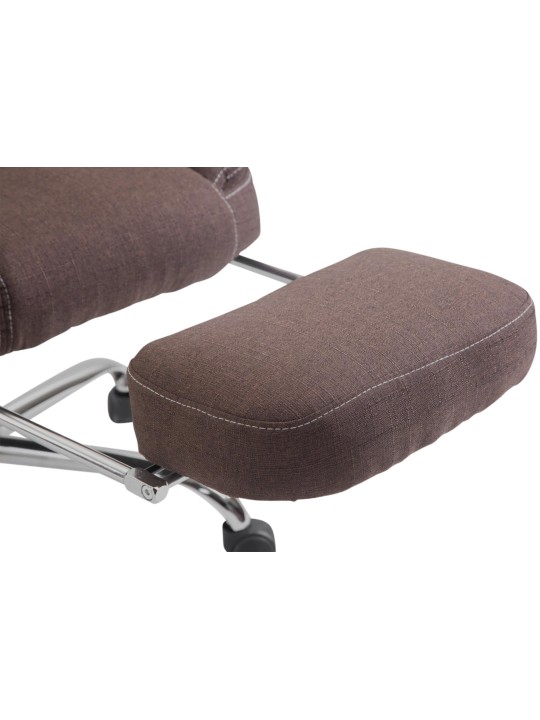 Silla de oficina Castle tela, marrón