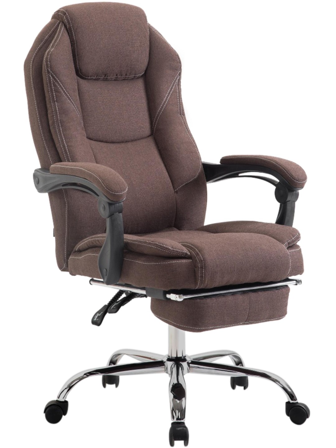 Silla de oficina Castle tela, marrón