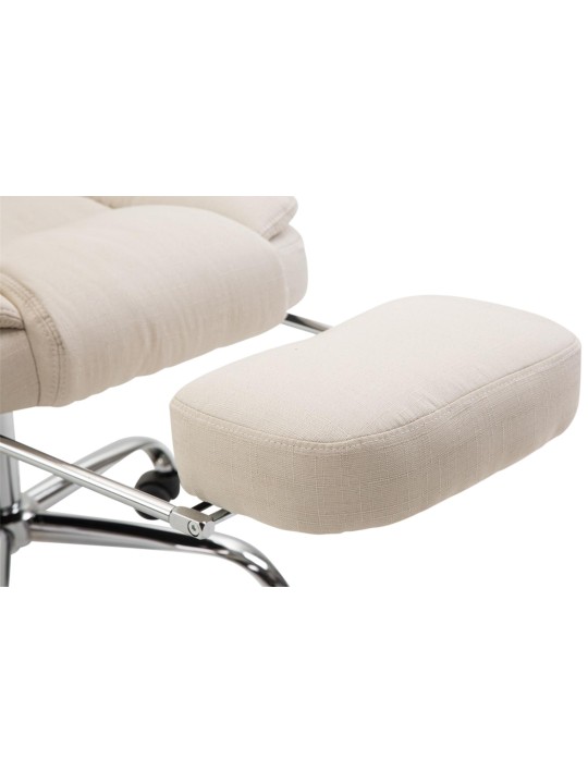 Silla de oficina Castle tela, crema Silla de oficina Castle tela, crema