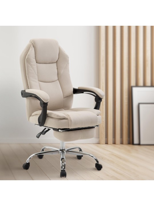 Silla de oficina Castle tela, crema Silla de oficina Castle tela, crema