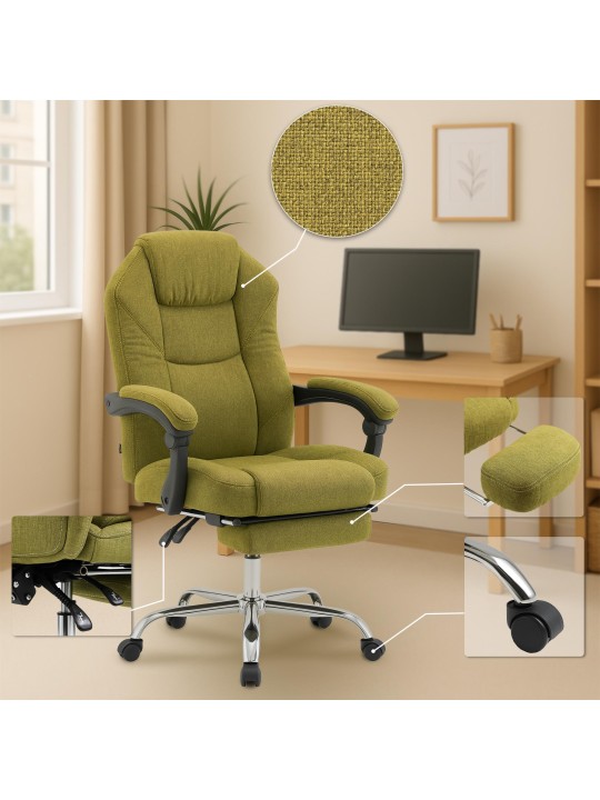 Silla de oficina Castle tela, verde