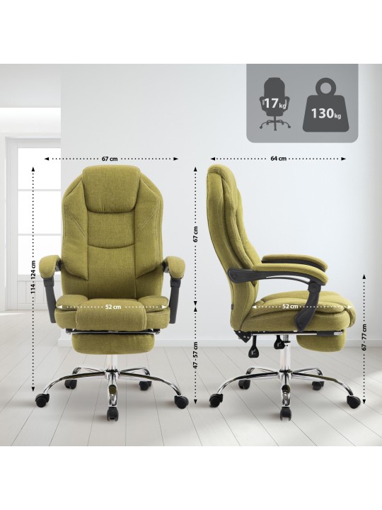 Silla de oficina Castle tela, verde