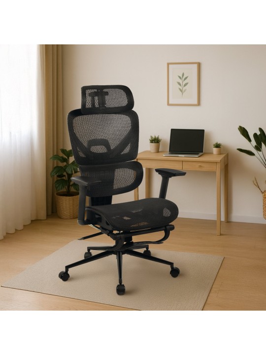 Silla de oficina Beresford, negro