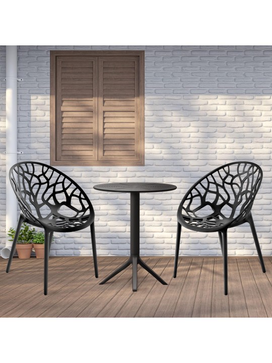 Grupo de asientos Hoscana, negro