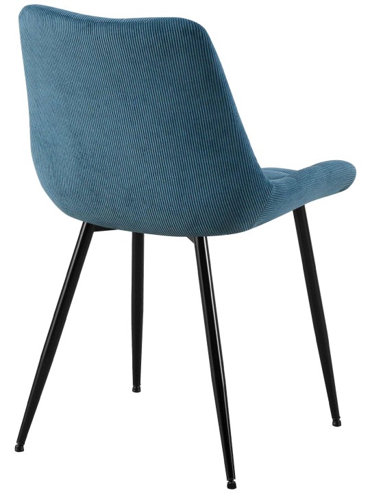 Silla de comedor Sardna Cord, azul