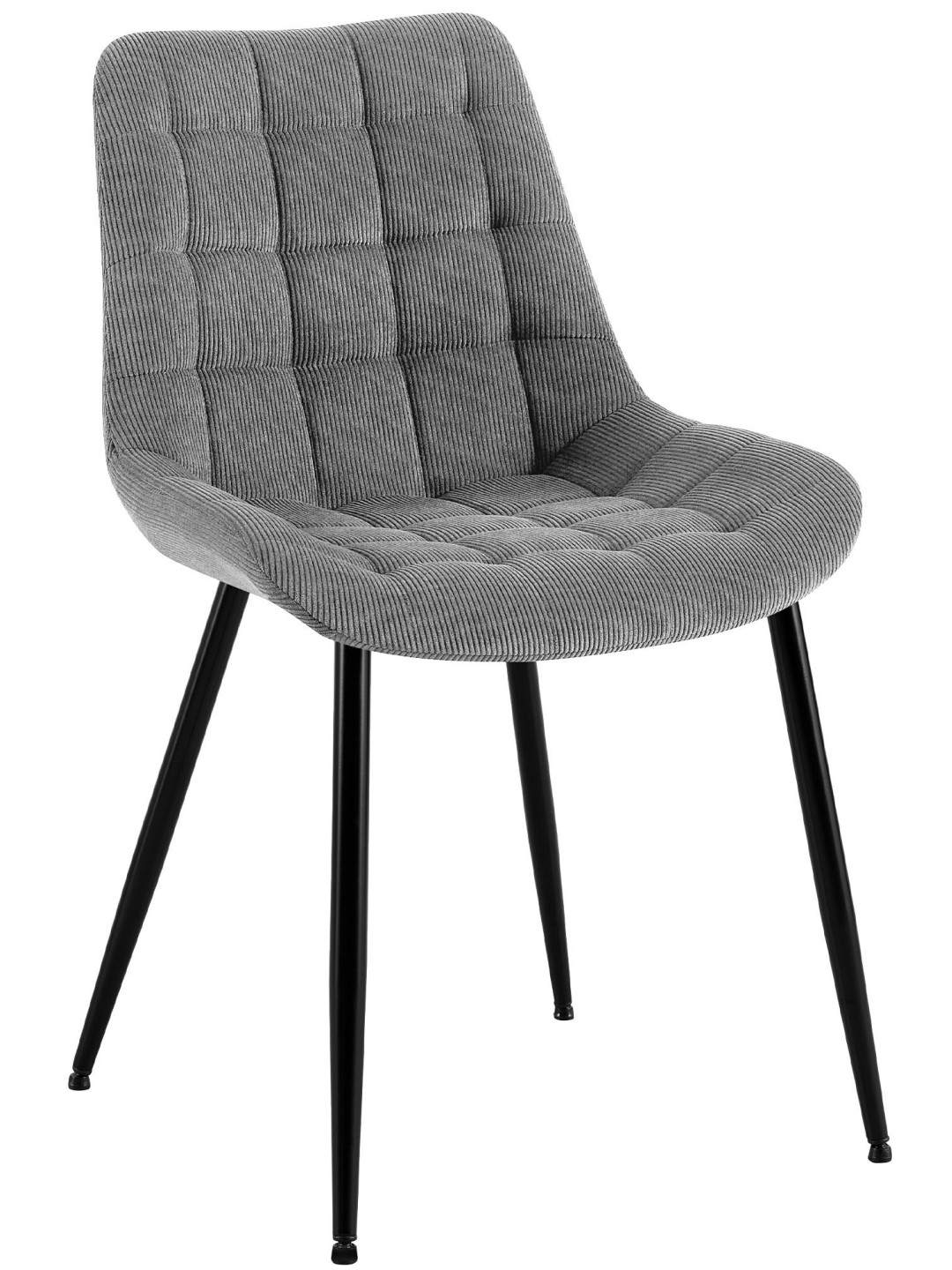 Silla de comedor Sardna Cord, gris