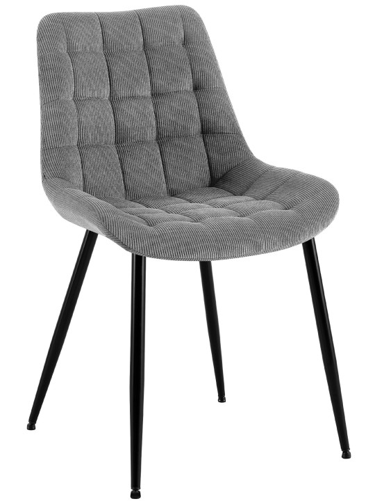Silla de comedor Sardna Cord, gris