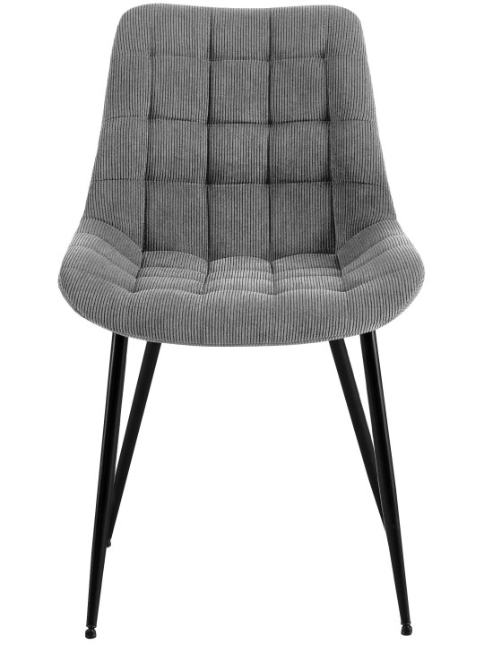 Silla de comedor Sardna Cord, gris