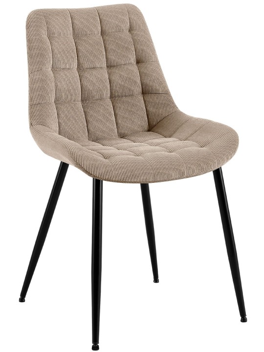 Silla de comedor Sardna Cord, taupe