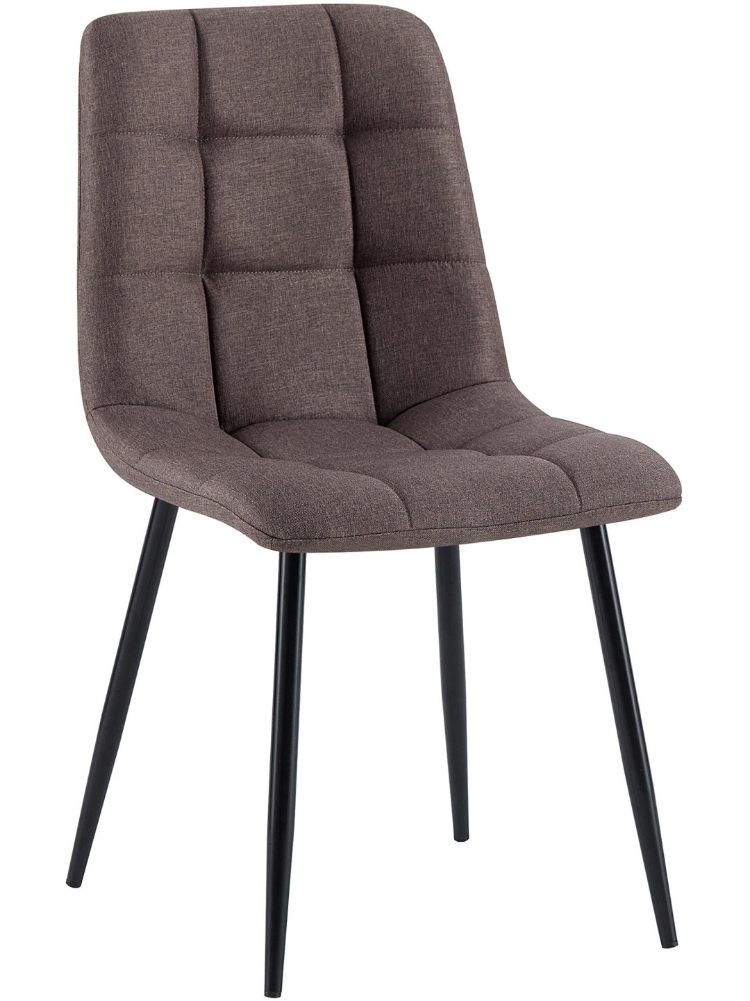 Silla de comedor tela Antibes, marrón