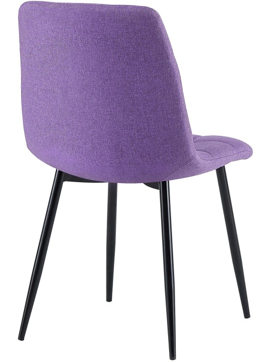 Silla de comedor tela Antibes, lila Silla de comedor tela Antibes, lila