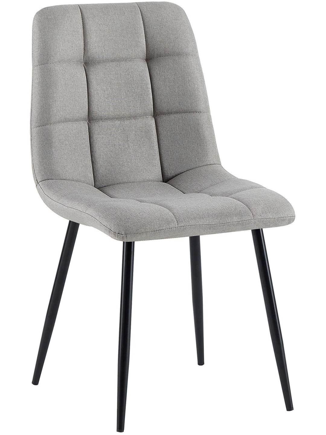 Silla de comedor tela Antibes, gris claro