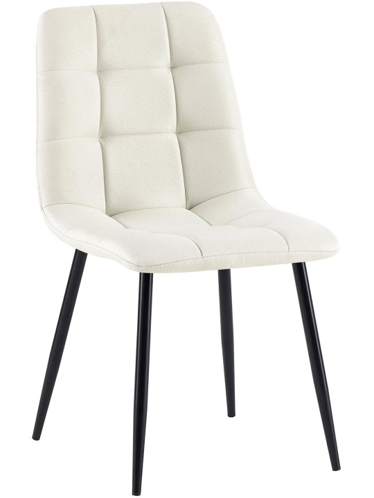 Silla de comedor tela Antibes, crema