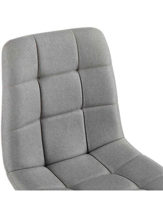 Juego de 4 sillas de comedor tela Antibes, gris claro