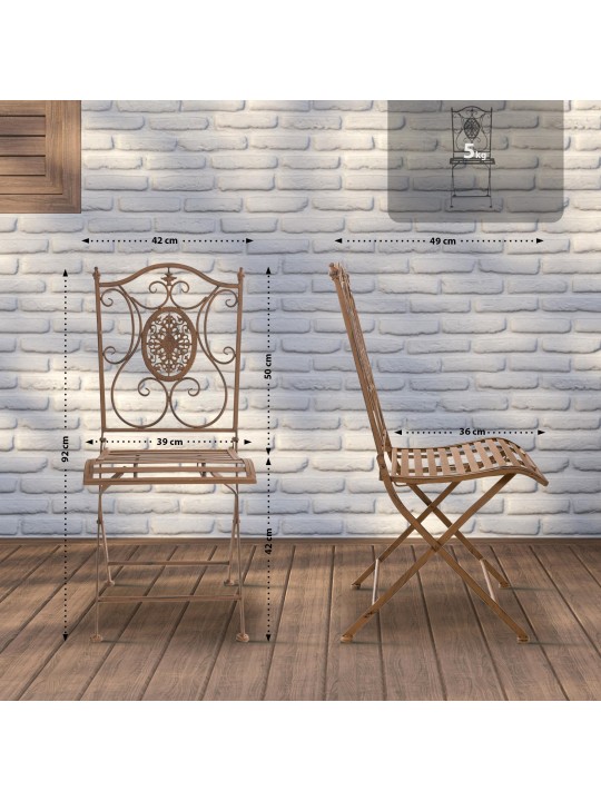 Silla Sibell, marrón antiguo Silla Sibell, marrón antiguo