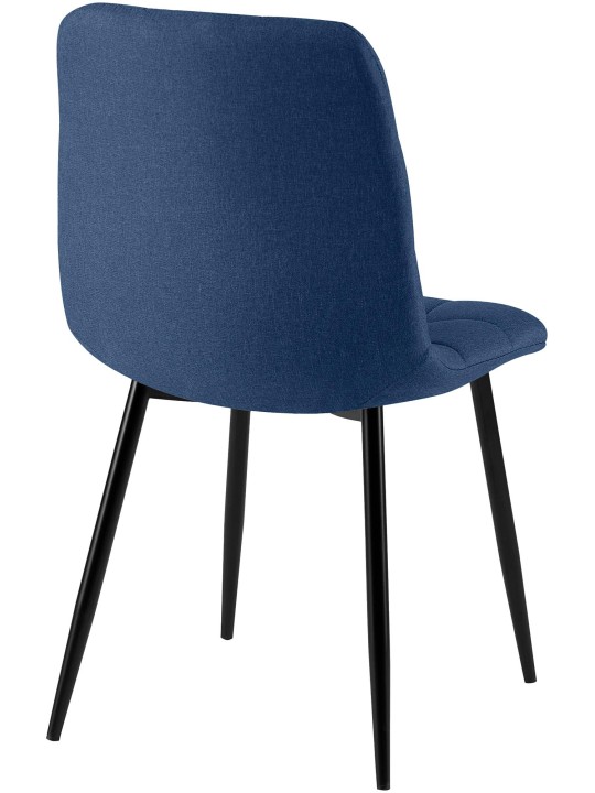 Silla de comedor tela Antibes, azul