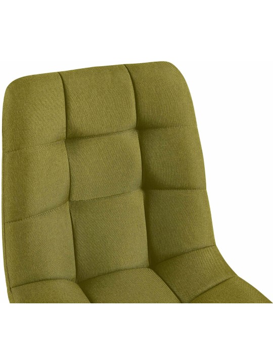 Juego de 4 sillas de comedor tela Antibes, verde