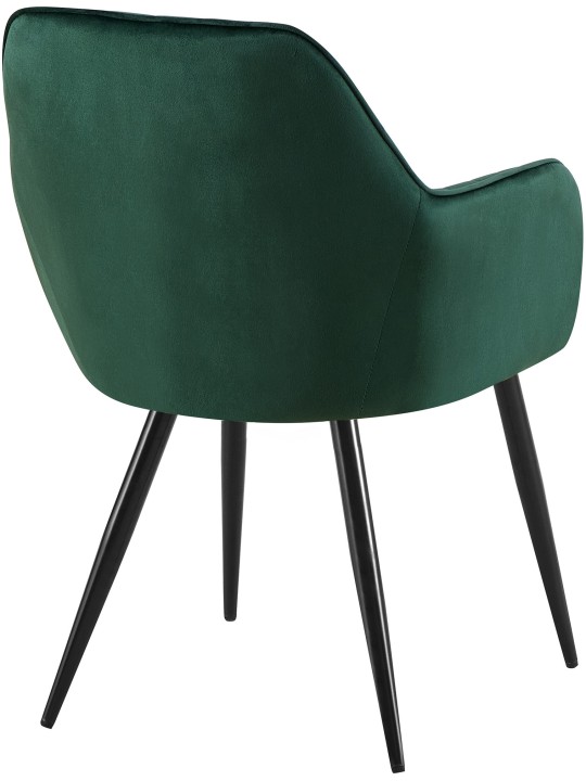 Silla de comedor Cheryl terciopelo, verde Silla de comedor Cheryl terciopelo, verde