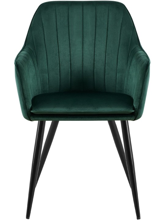 Silla de comedor Cheryl terciopelo, verde Silla de comedor Cheryl terciopelo, verde
