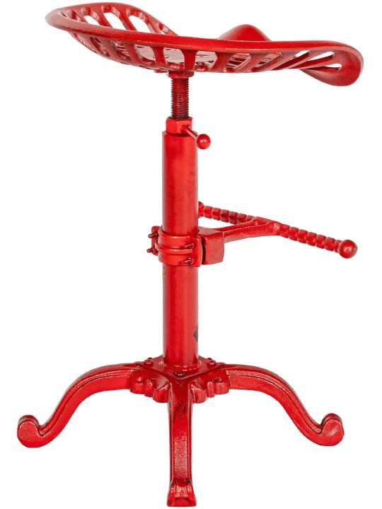 Juego de 2 taburetes de bar Butch, rojo Juego de 2 taburetes de bar Butch, rojo