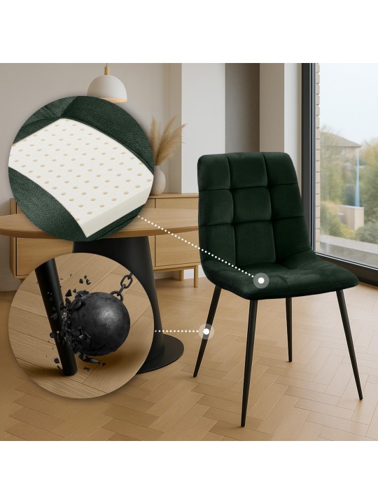 Silla de comedor Antibes, verde