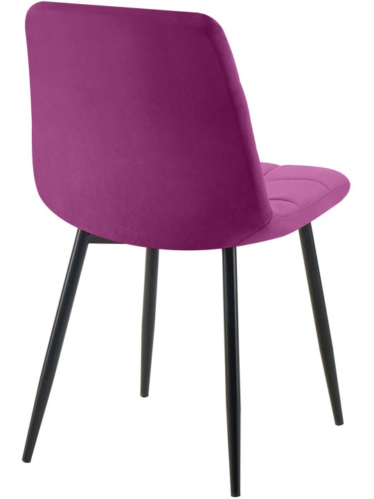 Juego de 4 sillas de comedor Antibes, lila
